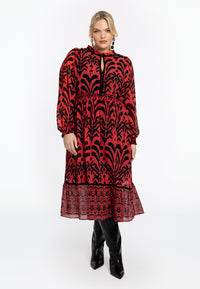 Dress IKAT - red - #2
