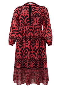 Dress IKAT - red - #4