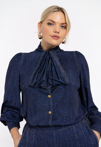 Tunic scarf DENIM DOLCE - blue - #1