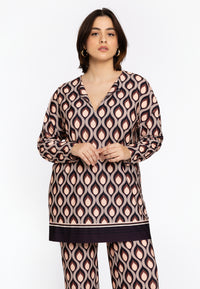 Tunic square GOCCIA - purple - #1