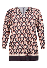 Tunic square GOCCIA - purple - #3