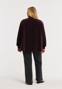 Bomber VELVET - dark red - #3