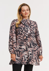 Blouse wide bottom MILLY - black - #1