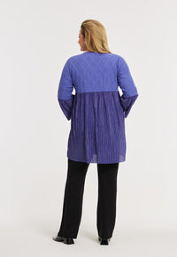 Tunic wide bottom ROMBO - light purple - #3