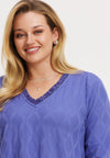 Tunic A-line ROMBO - light purple - #4