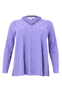 Tunic A-line ROMBO - light purple - #5