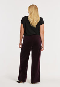 Trousers VELVET - dark red - #3