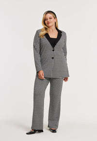 Blazer loose CHECK - black - #6