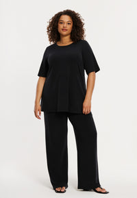 Tunic flare short sleeve LOUNGE - black - #2