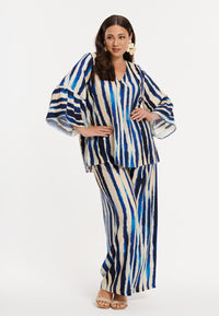 Tunic RIPPLES - blue - #1