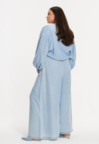 Trousers INDIGO LYOCELL - indigo - #3