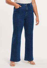 Jeans wide leg 5-pocket - indigo - #6