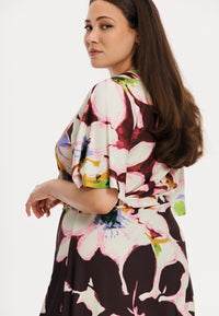 Wrap dress ELODEA - dark red - #4