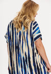 Kaftan straight RIPPLES - blue - #4