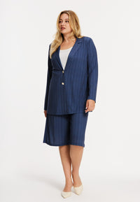 Blazer loose PINSTRIPE - blue - #2