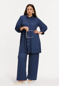 Trousers PINSTRIPE - blue - #2