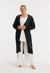 Cardigan Ajour - black - #1