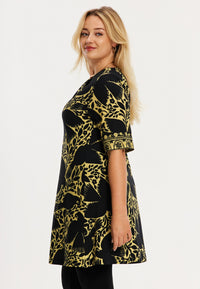 Tunic wide bottom PARADISE - yellow - #1