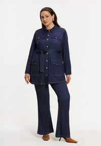 Trousers bootleg DENIM DOLCE - blue - #1