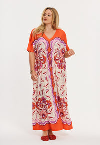 Maxi dress FLAMINGO - orange - #1