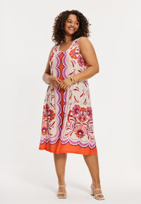 Dress sleeveless FLAMINGO - orange - #2