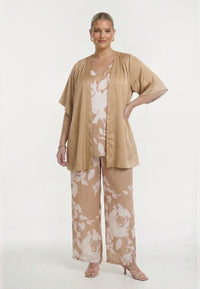 Kimono SATIN SAND - light brown - #1