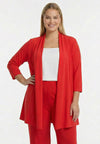 Cardigan pleated 3/4 sleeve UNI DOLCE - light red - #1