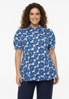 Blouse short porcelaine - Blauw