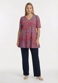 Tuniek wide bottom SHELLSCAPE - light red - #2