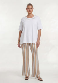 T-shirt white beads - white - #1