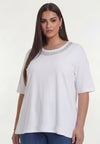T-shirt glassbeads - Wit