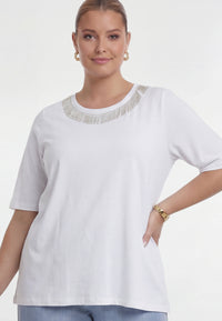 T-shirt GLASSBEADS - white - #1
