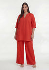 Tuniek linen - lichtrood