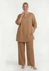 Tunic LINEN - light brown