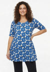 Tunic wide bottom porcelaine - Blauw