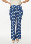 Pantalon bootcut porcelaine - blauw