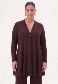 Blazer A-line UNI DOLCE - brown - #2