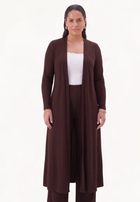 Cardigan extra long UNI DOLCE - brown - #2