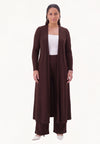 Cardigan extra long UNI DOLCE - brown