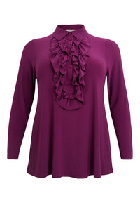 Tunic flare UNI DOLCE - purple - #1