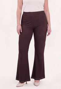 Trousers bootleg DENIM DOLCE BROWN - brown - #2