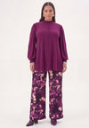 Trousers loose CICLAMY - purple