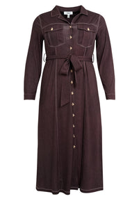 Midi-jurk DENIM DOLCE BROWN - #4