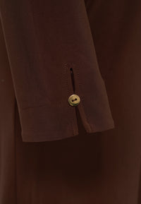 Dress midi UNI DOLCE - brown - #5