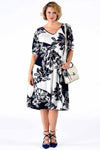 Dress wide short sleeve JULIA - white - #1