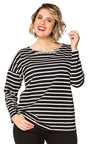 Shirt wide stones BRETON - black - #2
