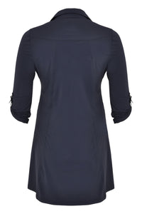 Blouse long roll sleeve COCO - blue - #3