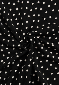 Singlet flare off shoulder DOTS - black - #5