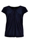 Shirt wide drape neck DOLCE - blue - #4