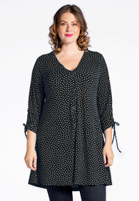 Cardigan wide bot string DOTS - black - #1